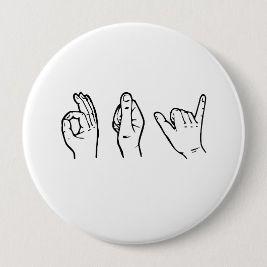 Badge Rond 10 Cm GAY EN LANGUE SIGNE -.png (Devant)