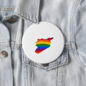 BADGE ROND 10 CM GAY PRIDE DE LA SYRIE (En situation)