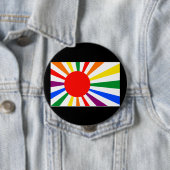 BADGE ROND 10 CM GAY PRIDE JAPONAIS (En situation)