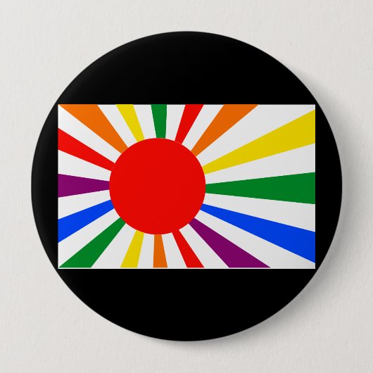 BADGE ROND 10 CM GAY PRIDE JAPONAIS (Devant)