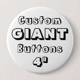 Badge Rond 10 Cm GÉANT imprimé par coutume 4" Pin de bouton
