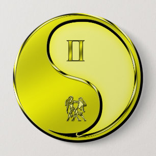 Badge Rond 10 Cm Gémeaux