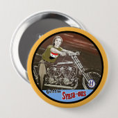 Badge Rond 10 Cm Getting Syrie-ous (Devant & derrière)