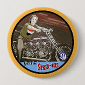 Badge Rond 10 Cm Getting Syrie-ous (Devant)