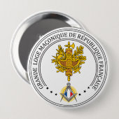 Badge Rond 10 Cm Gîte de France (Devant & derrière)