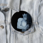 Badge Rond 10 Cm GOLEM - Gargoyle (En situation)