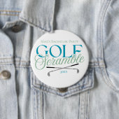 Badge Rond 10 Cm Golf Scramble - Fun Golf Bachelor Party (En situation)