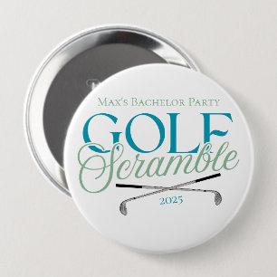 Badge Rond 10 Cm Golf Scramble - Fun Golf Bachelor Party