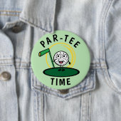 Badge Rond 10 Cm Golfers Par-Tee Time (En situation)