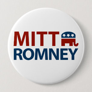 Badge Rond 10 Cm GOP de Mitt Romney