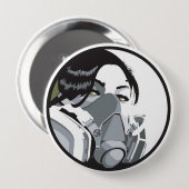 Badge Rond 10 Cm grafmask (Devant & derrière)