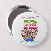 Badge Rond 10 Cm Grand bouton de logo (Devant & derrière)