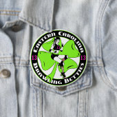 Badge Rond 10 Cm Grand bouton d'ECBB (En situation)