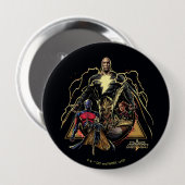 Badge Rond 10 Cm Graphique de groupe triangulaire Adam noir (Devant & derrière)