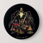 Badge Rond 10 Cm Graphique de groupe triangulaire Adam noir (Devant)