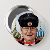 Badge Rond 10 Cm Grimacerie de Moscou Mitch McConnell (Devant & derrière)