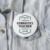 Badge Rond 10 Cm Gymnastique Enseignant Logo Cadeaux. (En situation)
