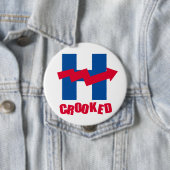 BADGE ROND 10 CM H CROOKÉ - HILLAIRE CROOKÉ (En situation)