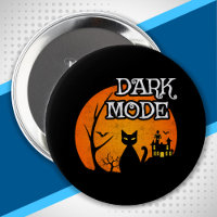 Halloween noir chat lune drôle mode foncé Humour