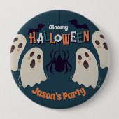 Badge Rond 10 Cm Halloween sombre - (Devant)