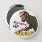 Badge Rond 10 Cm Hildabeast : Hillary Clinton (Devant & derrière)