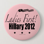 Badge Rond 10 Cm Hillary 2012 (Devant)