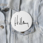 Badge Rond 10 Cm HILLARY CLINTON AUTOGRAPH.png (En situation)