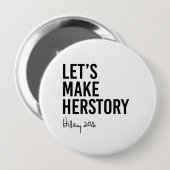 Badge Rond 10 Cm Hillary - faisons Herstory - (Devant & derrière)