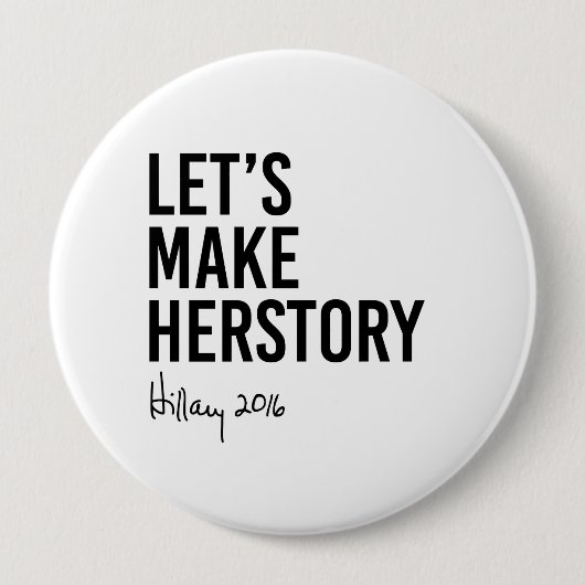 Badge Rond 10 Cm Hillary - faisons Herstory - (Devant)