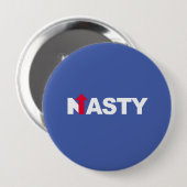 Badge Rond 10 Cm HILLARY MÉCHANTE -- Élection présidentielle 2016 - (Devant & derrière)