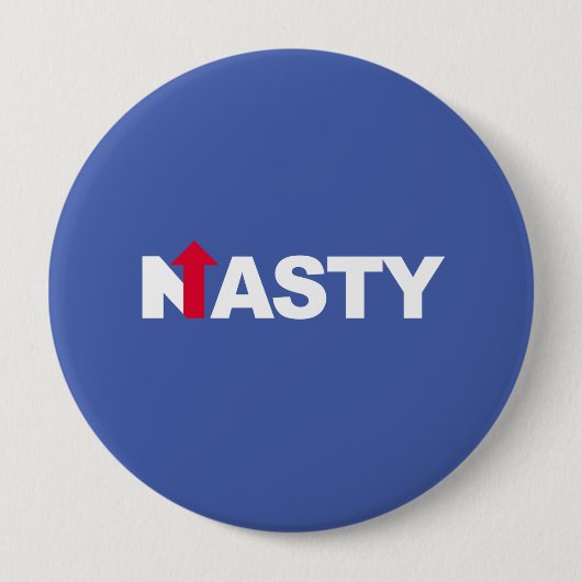 Badge Rond 10 Cm HILLARY MÉCHANTE -- Élection présidentielle 2016 - (Devant)