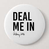 Badge Rond 10 Cm Hillary - occupez-vous moi dedans - (Devant)