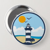 Badge Rond 10 Cm Hilton Head Island. (Devant & derrière)