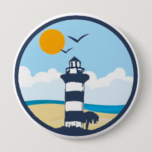 Badge Rond 10 Cm Hilton Head Island. (Devant)