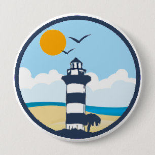 Badge Rond 10 Cm Hilton Head Island.