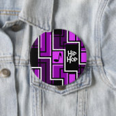 Badge Rond 10 Cm Hip hop, énorme (En situation)
