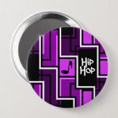 Badge Rond 10 Cm Hip hop, énorme (Devant & derrière)