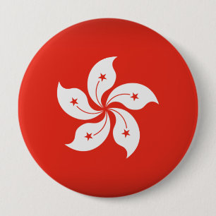 Badge Rond 10 Cm Hong Kong