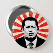 Badge Rond 10 Cm Hugo Chavez (Devant & derrière)