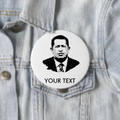 Badge Rond 10 Cm Hugo Chavez (En situation)