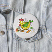 Badge Rond 10 Cm Huhn nähen (En situation)