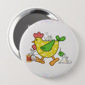 Badge Rond 10 Cm Huhn nähen (Devant & derrière)