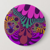 Badge Rond 10 Cm Humeur violette et rose (Devant)