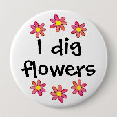 Badge Rond 10 Cm I Creg Flowers (Devant)
