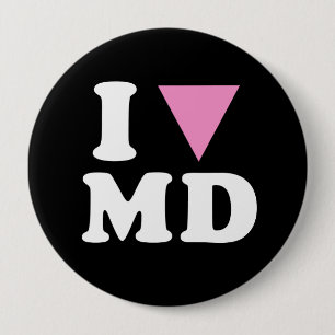Badge Rond 10 Cm I LOVE GAY MD - WHITE -.png