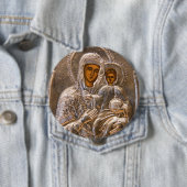 Badge Rond 10 Cm Icône orthodoxe (En situation)