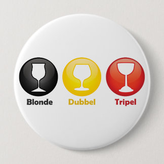 Badge Rond 10 Cm Icônes belges de bière