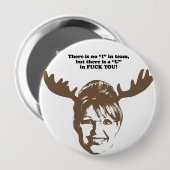 Badge Rond 10 Cm Il n'y a aucun I dans l'équipe (Devant & derrière)