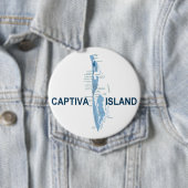 Badge Rond 10 Cm Île de Captiva (En situation)