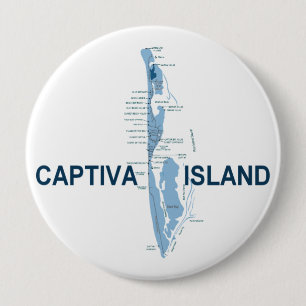 Badge Rond 10 Cm Île de Captiva